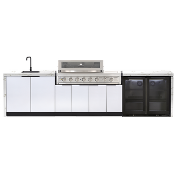 Cabinex Platinum III 6-Burner Kitchen Package with Porcelain Benchtop